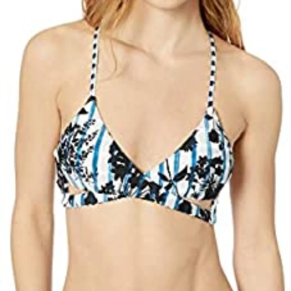 Lucky Brand On The Grid Reversible Bikini Top